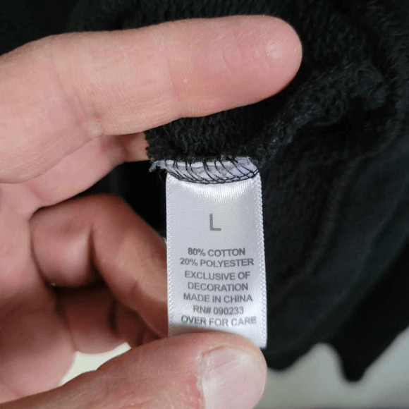 Kendall & Kylie Women's L Long Sleeved Crop Top Grommet Neckline Grunge Motocore - Picture 7 of 7